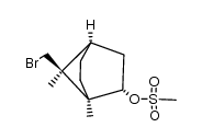 Bicyclo[2.2.1]heptan-2-ol, 7-(bromomethyl)-1,7-dimethyl-, methanesulfonate, [1R-(endo,anti)]- (9CI) 结构式