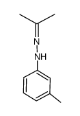 丙酮(3-甲基苯基)腙 结构式