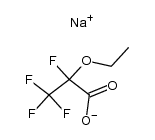 2-乙氧基-2,3,3,3-四氟丙酸钠 结构式