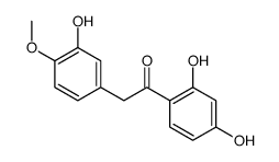 1-(2,4-Dihydroxyphenyl)-2-(3-hydroxy-4-methoxyphenyl)ethanone 结构式