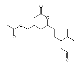 6,9-二乙酰氧基-3-异丙基壬醛 结构式