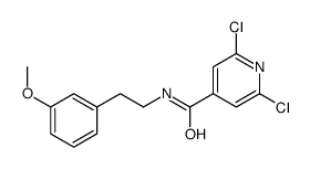 4-Pyridinecarboxamide, 2,6-dichloro-N-[2-(3-methoxyphenyl)ethyl]- 结构式