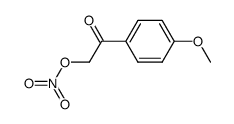 1-(4-甲氧基苯基)-2-(硝基氧基)乙酮 结构式
