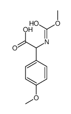 2-(methoxycarbonylamino)-2-(4-methoxyphenyl)acetic acid 结构式