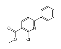 2-氯-6-苯基吡啶-3-羧酸甲酯 结构式