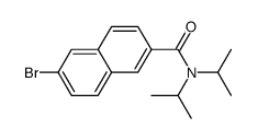 6-bromo-N,N-diisopropyl-2-naphthamide 结构式