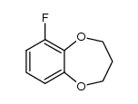 6-氟-3,4-二氢-2H-苯并[b][1,4]二氧杂环庚烯 结构式