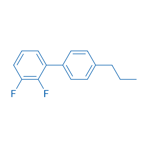 2,3-二氟-4'-丙基联苯 结构式