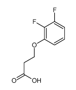 3-(2,3-二氟苯氧基)丙酸 结构式