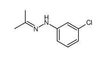 丙酮 2-(3-氯苯基)腙 结构式