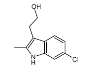 6-氯-2-甲基-1H-吲哚-3-乙醇 结构式