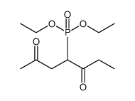 Phosphonic acid, [2-oxo-1-(2-oxopropyl)butyl]-, diethyl ester (9CI) 结构式