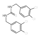 1,3-双(3,4-二氯苄基)硫脲 结构式