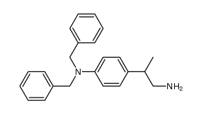 4-[双(苯甲基)氨基]-β-甲基苯乙胺 结构式