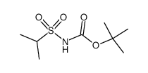 N-叔丁氧羰基异丙基磺酰胺 结构式