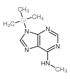 9H-Purin-6-amine, N-methyl-9-(trimethylsilyl)- 结构式