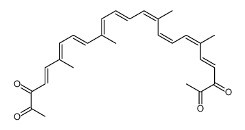 6,10,15,19-tetramethyl-4,6,8,10,12,14,16,18,20-tetracosanonaene-2,3,22,23-tetrone 结构式