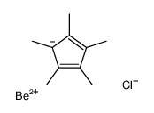 Beryllium, chloro(1,2,3,4,5-pentamethyl-2,4-cyclopentadien-1-yl)- 结构式