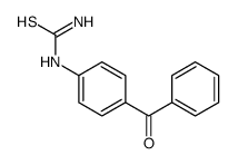N-(4-苯甲酰基苯基)硫脲 结构式