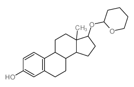 17β-(四氢-2H-吡喃-2-基氧基)雌甾-1,3,5(10)-三烯-3-醇 结构式