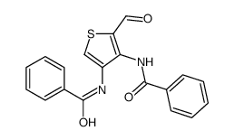 Benzamide, N,N'-(2-formyl-3,4-thiophenediyl)bis- 结构式