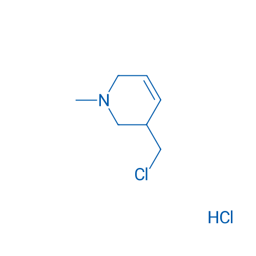 3-氯甲基-1-甲基哌啶盐酸盐 结构式
