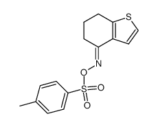 (Z)-6,7-dihydrobenzo[b]thiophen-4(5H)-one O-tosyl oxime 结构式