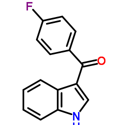 3-(4'-氟苯甲酰基)吲哚 结构式