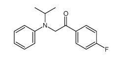 1-(4-氟苯基)-2-(异丙基(苯基)氨基)乙酮 结构式