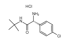 R-2-氨基-N-叔丁基-2-(4-氯苯基)乙酰胺盐酸盐 结构式