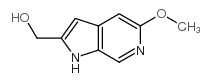 5-甲氧基-1H-吡咯并[2,3-c]吡啶-2-甲醇 结构式