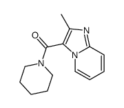 Piperidine, 1-[(2-methylimidazo[1,2-a]pyridin-3-yl)carbonyl]- (9CI) 结构式