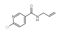 6-氯-N-(丙-2-烯-1-基)吡啶-3-甲酰胺 结构式