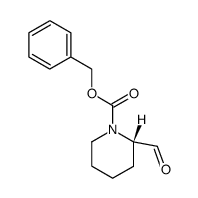 1-Piperidinecarboxylic acid, 2-formyl-, phenylmethyl ester, (2S)- 结构式
