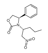 2-Oxazolidinone, 3-[(1R)-1-(nitromethyl)butyl]-4-phenyl-, (4R)- 结构式