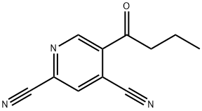 5-(1-氧代丁基)-2,4-吡啶二腈 结构式