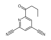 6-丁酰基吡啶-2,4-二腈 结构式