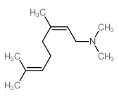 N,N,3,7-tetramethylocta-2,6-dien-1-amine 结构式
