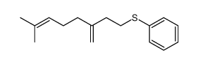 Benzene, [(7-methyl-3-methylene-6-octen-1-yl)thio]- 结构式