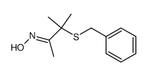 2-Butanone, 3-methyl-3-[(phenylmethyl)thio]-, oxime 结构式