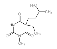 5-乙基-5-异戊基-1-甲基巴比妥酸 结构式