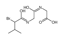 (±)-N-[N-(2-溴-3-甲基-1-氧代丁酰基)甘氨酰]-甘氨酸 结构式