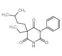 5-乙基-5-异戊基-1-苯基巴比妥酸 结构式