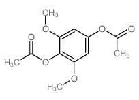 4-乙酰氧基-2,6-二甲氧基苯基乙酸酯 结构式