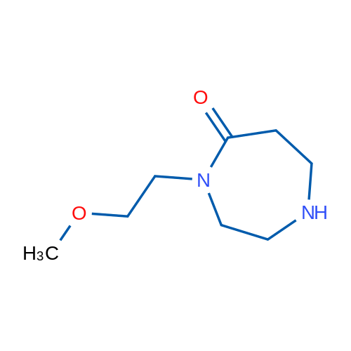 4-(2-甲氧基乙基)-1,4-二氮杂环庚烷-5-酮 结构式