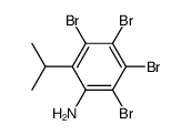 2,3,4,5-四溴-6-异丙基苯胺 结构式