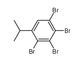1,2,3,4-四溴-5-异丙基苯 结构式