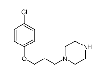 Piperazine, 1-[3-(4-chlorophenoxy)propyl]- 结构式