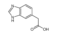 1H-苯并咪唑-5-乙酸 结构式
