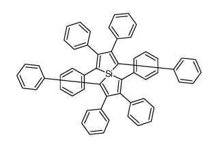 5-Silaspiro[4.4]nona-1,3,6,8-tetraene, 1,2,3,4,6,7,8,9-octaphenyl- 结构式